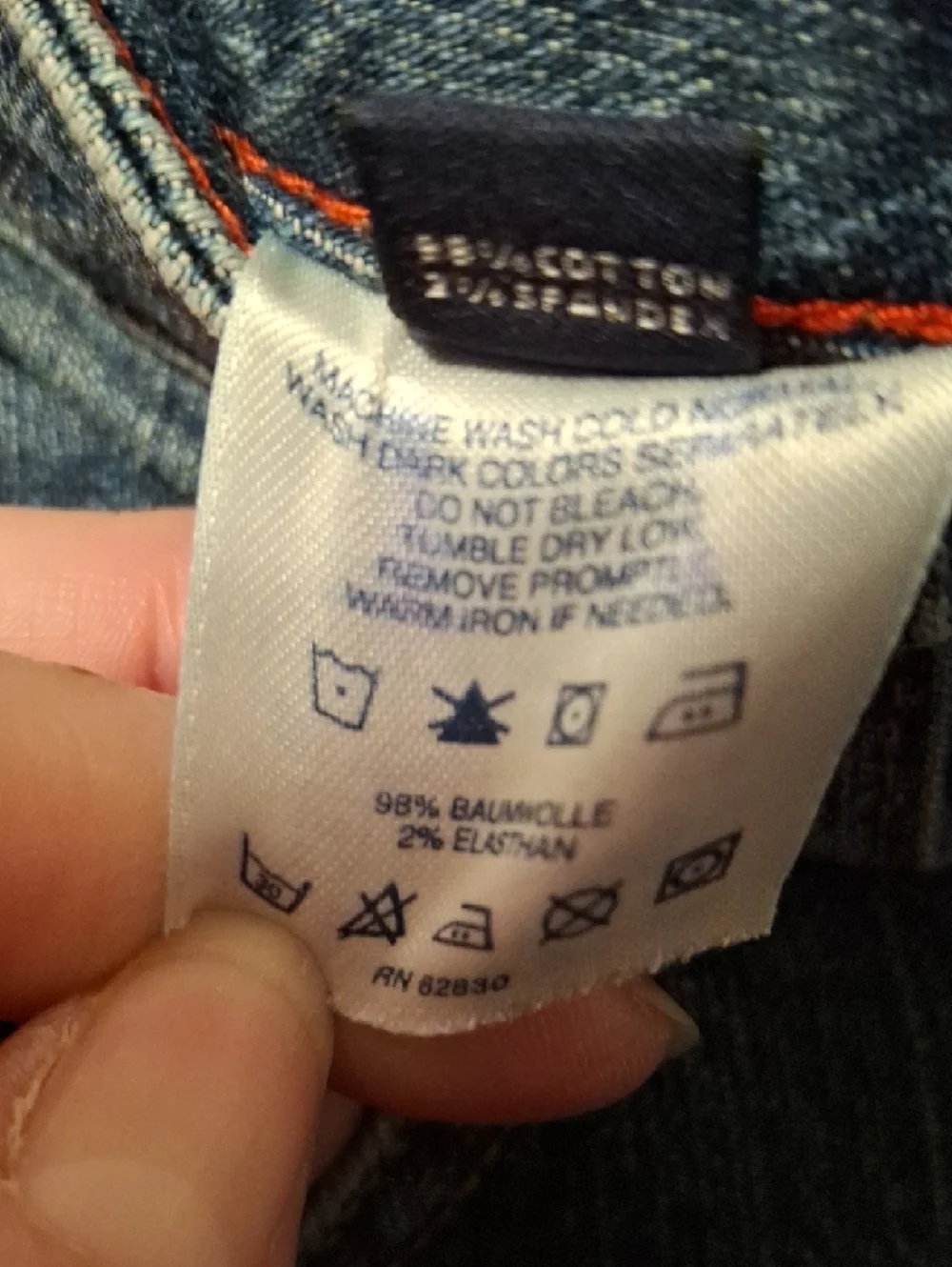 Lands' End Straight-Leg Blue Denim Jeans